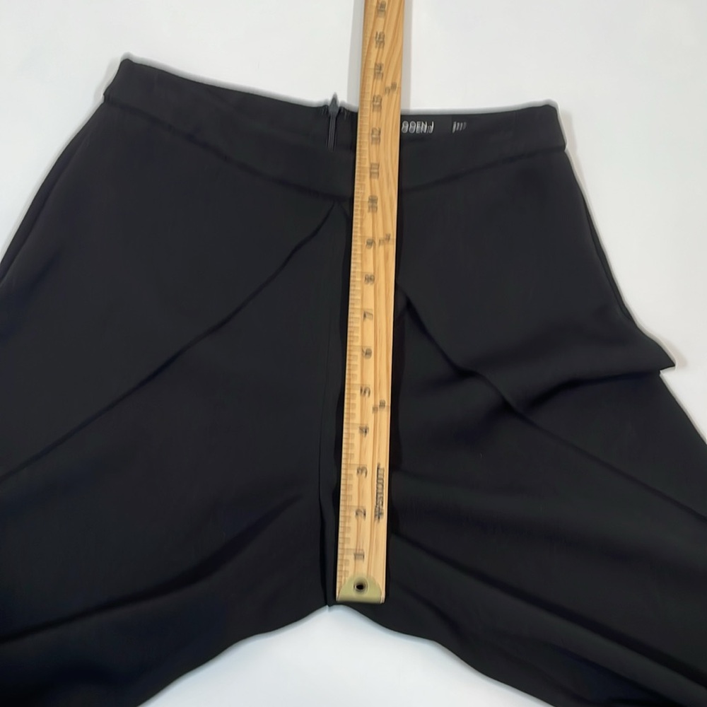 GOEN J. Black Trouser Pantss Size 4 Small Layer Look With High Leg Side Slit EUC - Picture 7 of 10
